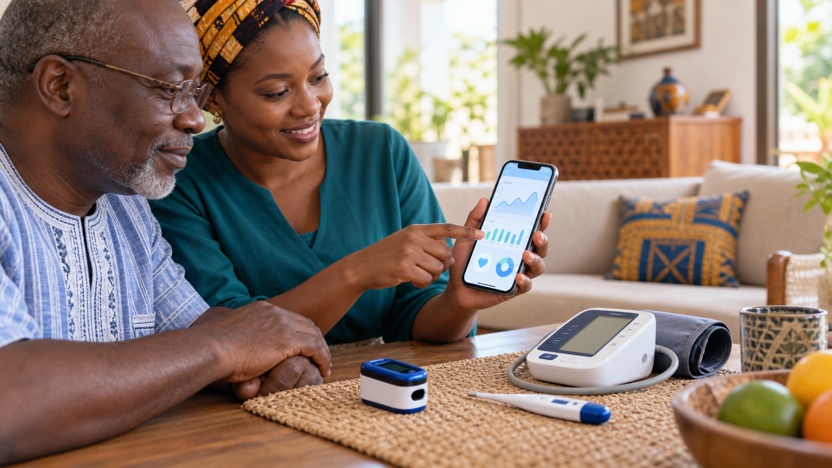 Accompagnement à domicile autour de l'application CarnetVital et du kit santé connecté